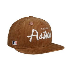 New Era Houston Astros Corduroy Script 9FIFTY Snapback Hat Exclusive - RARE